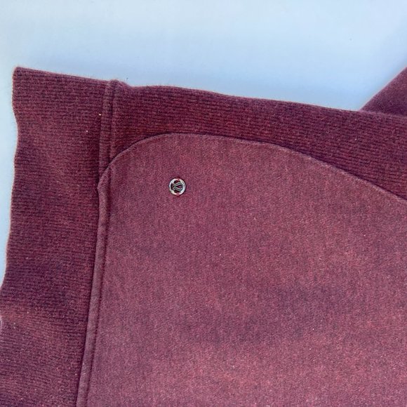 Lululemon High Collar Cozy Cuddle Up Jacket Heathered Bordeaux Drama 6 - Picture 6 of 8
